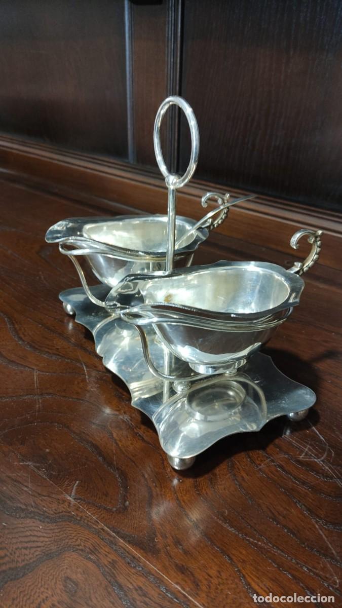 Vintage: SALSERA METAL PLATEADO - Foto 1