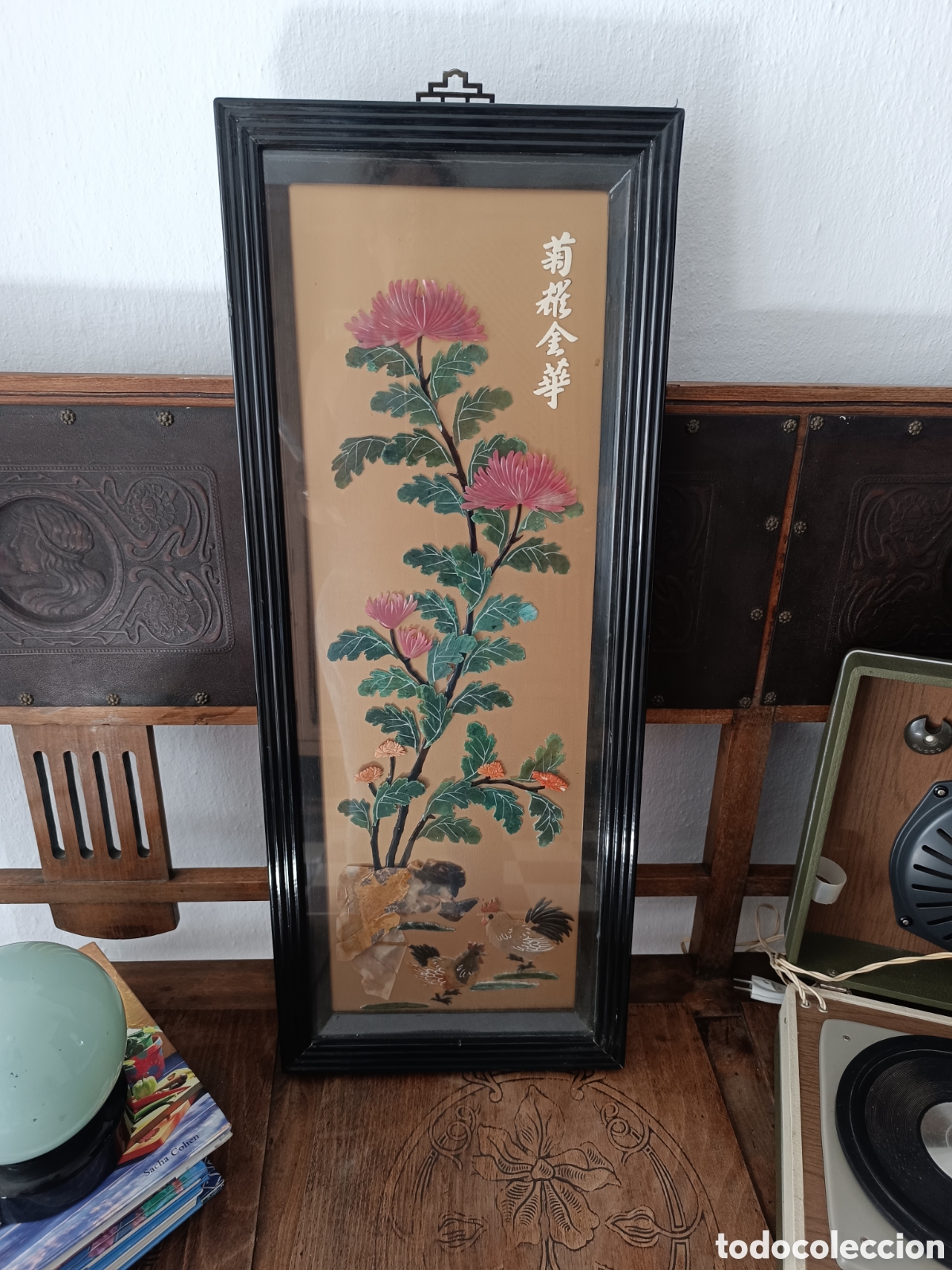 Vintage: Cuadro chino piedras