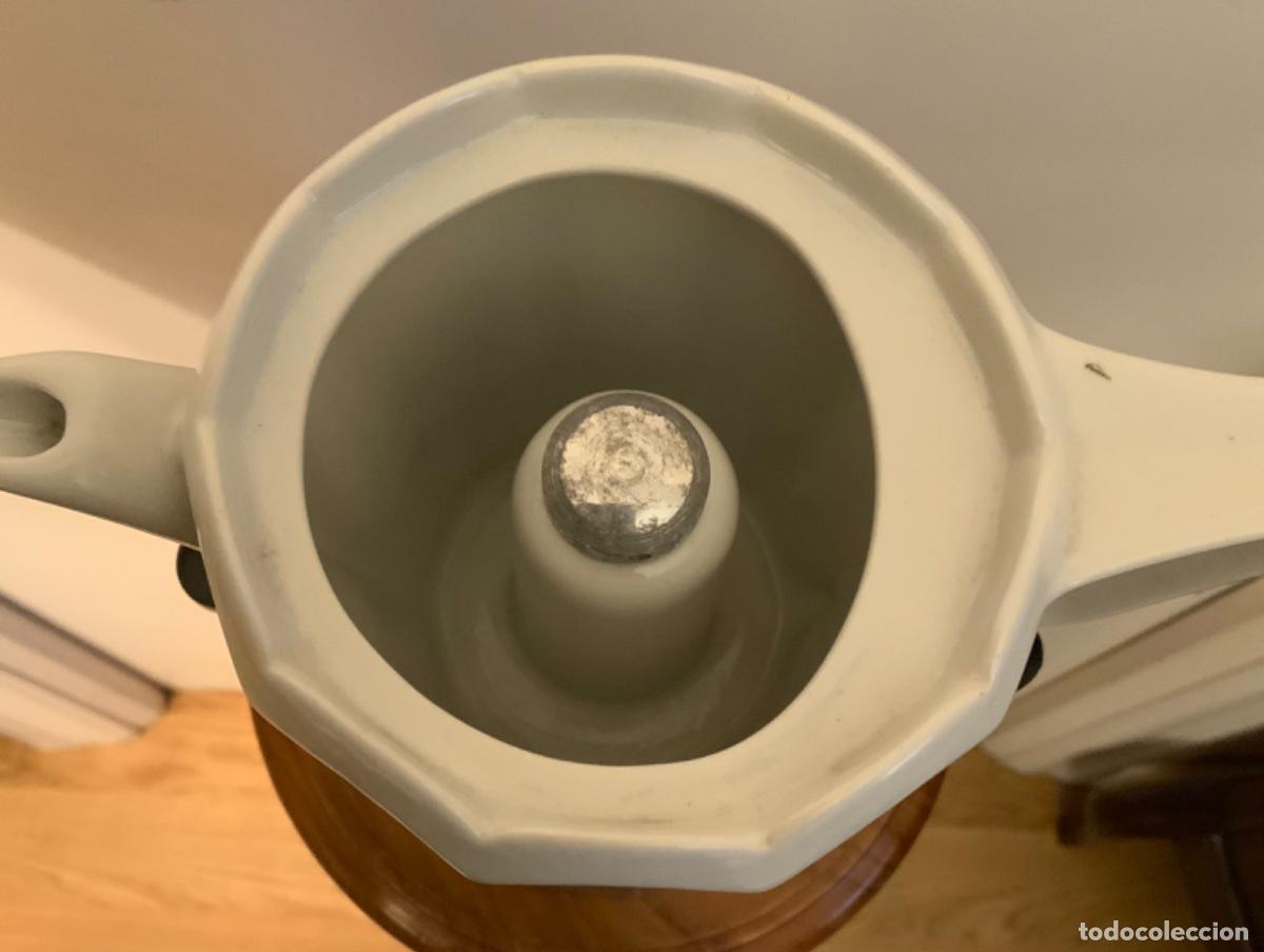 Vintage: ANTIGUA CAFETERA EXPR&Eacute;S ALUMINIO Y LOZA - Foto 6