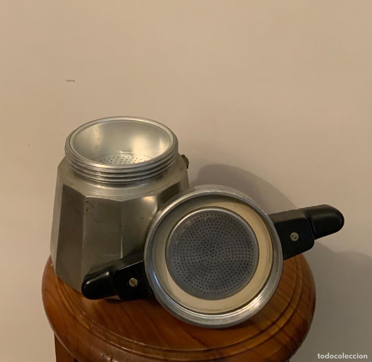 Vintage: ANTIGUA CAFETERA EXPR&Eacute;S ALUMINIO Y LOZA - Foto 15