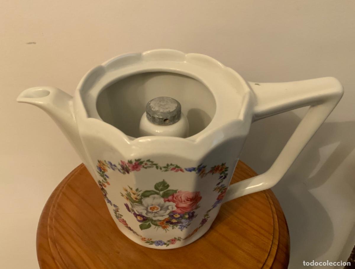 Vintage: ANTIGUA CAFETERA EXPR&Eacute;S ALUMINIO Y LOZA - Foto 21