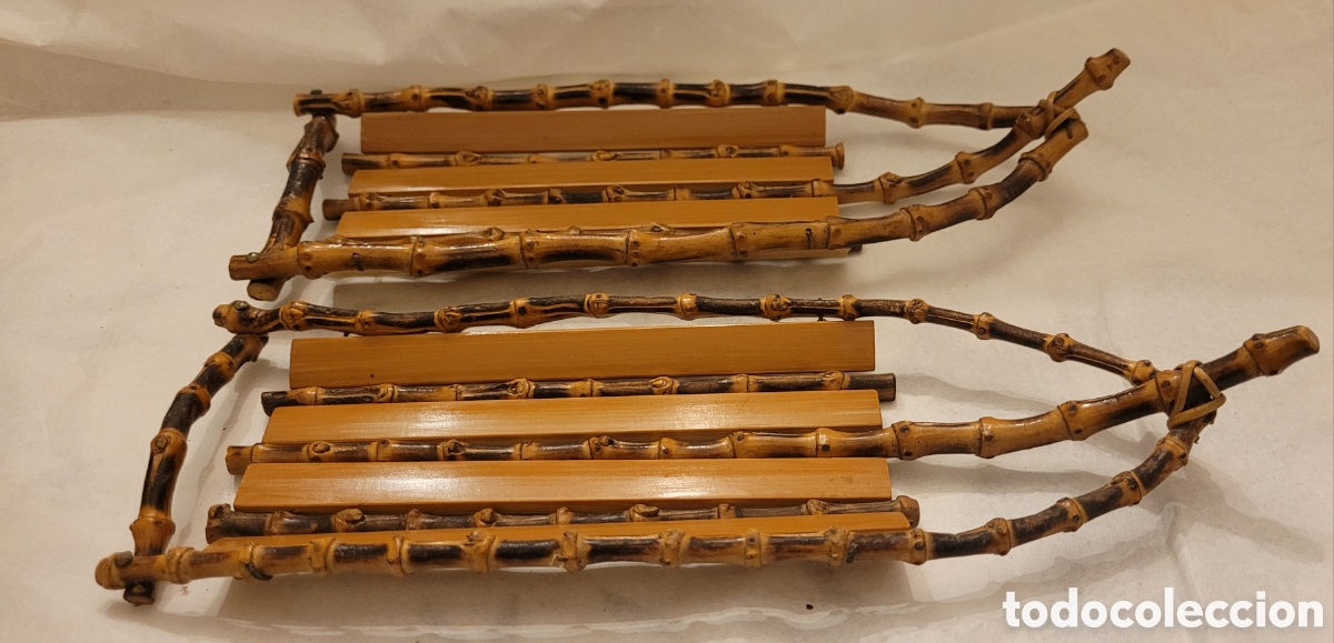 Vintage: Cestitos de bamb&uacute; vintage hechos a mano