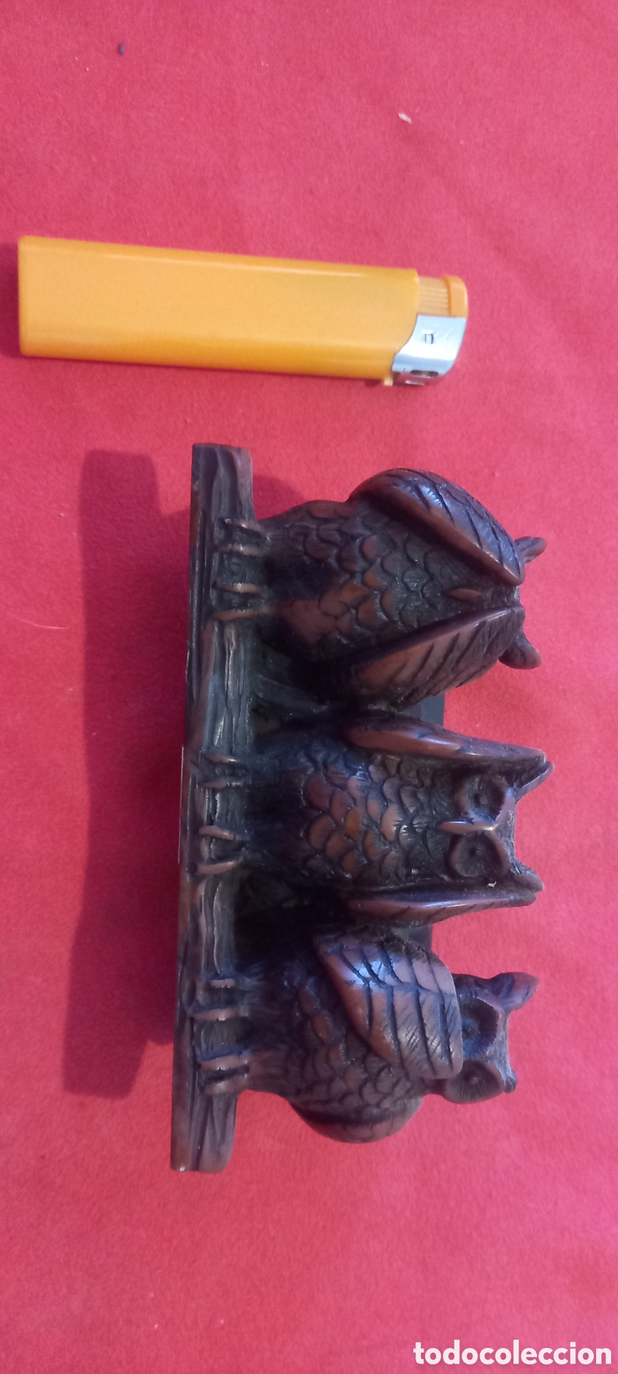 Vintage: Figura de B&uacute;hos de la suerte.