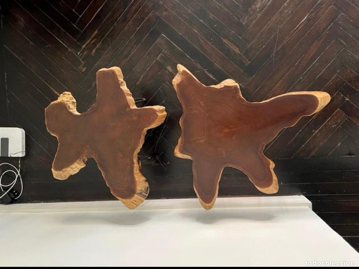 Vintage: Pareja de mesas de madera