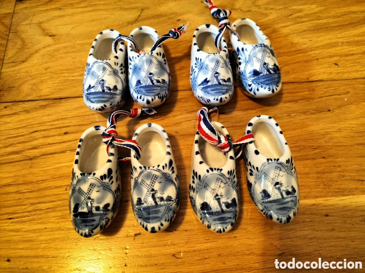 Vintage: ZUECOS HOLANDESES PEQUE&Ntilde;OS DE PORCELANA