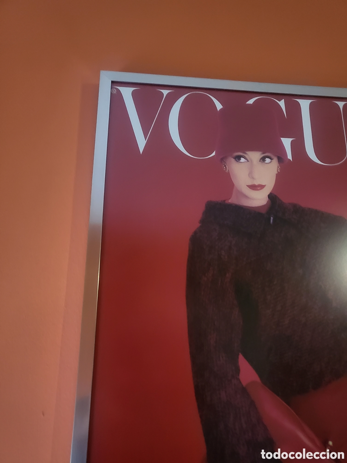 Vintage: CUADRO ORIGINAL CHICA VOGUE - Foto 3