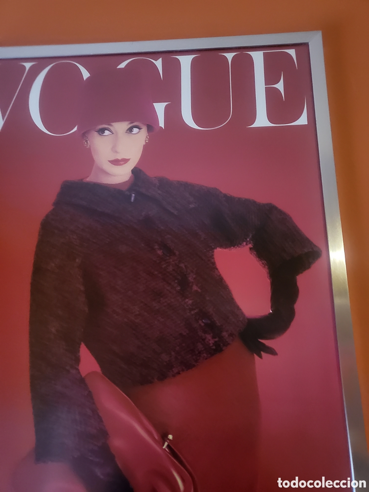 Vintage: CUADRO ORIGINAL CHICA VOGUE - Foto 4