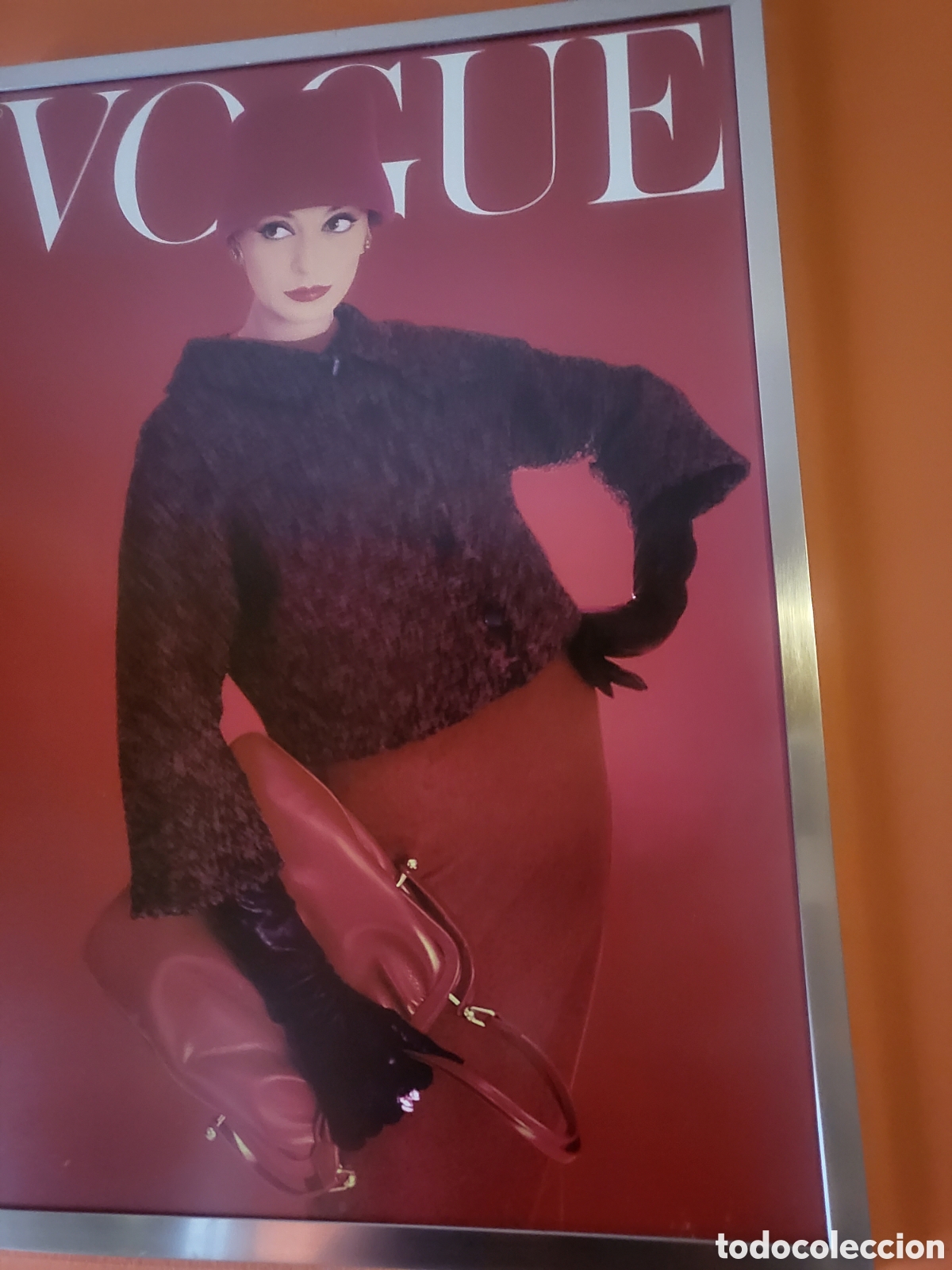 Vintage: CUADRO ORIGINAL CHICA VOGUE - Foto 5