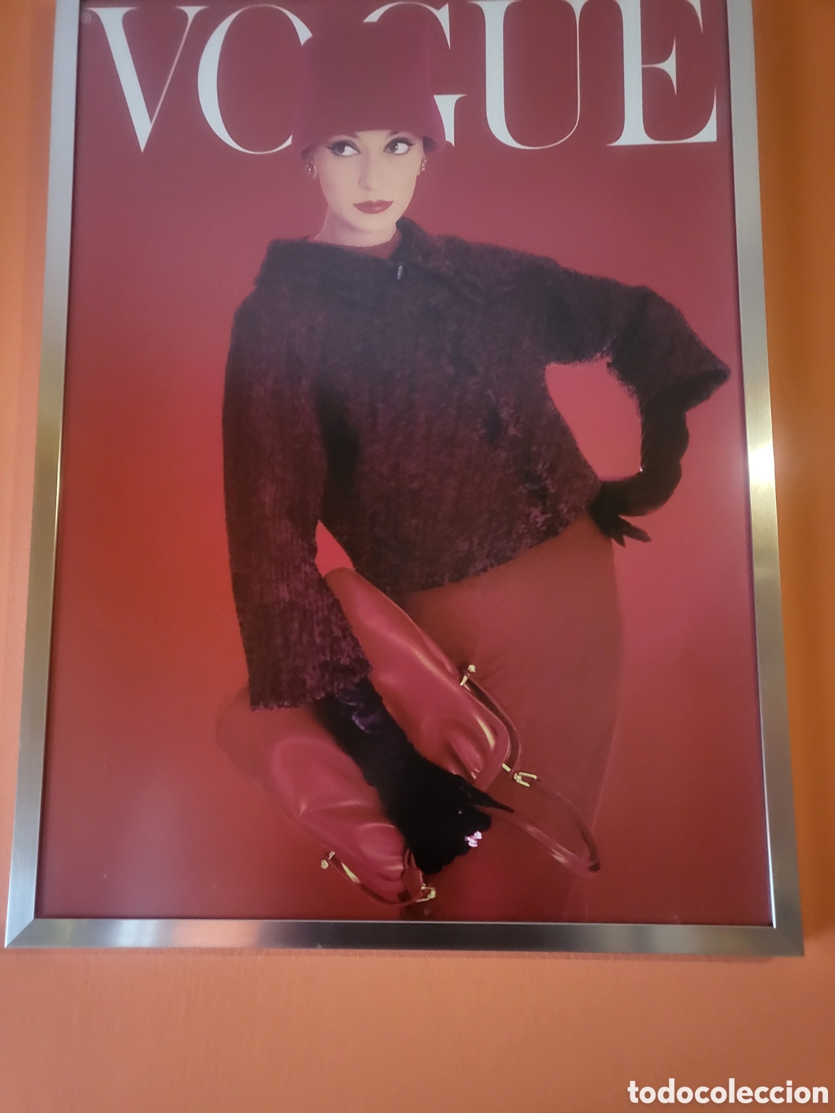 Vintage: CUADRO ORIGINAL CHICA VOGUE - Foto 1