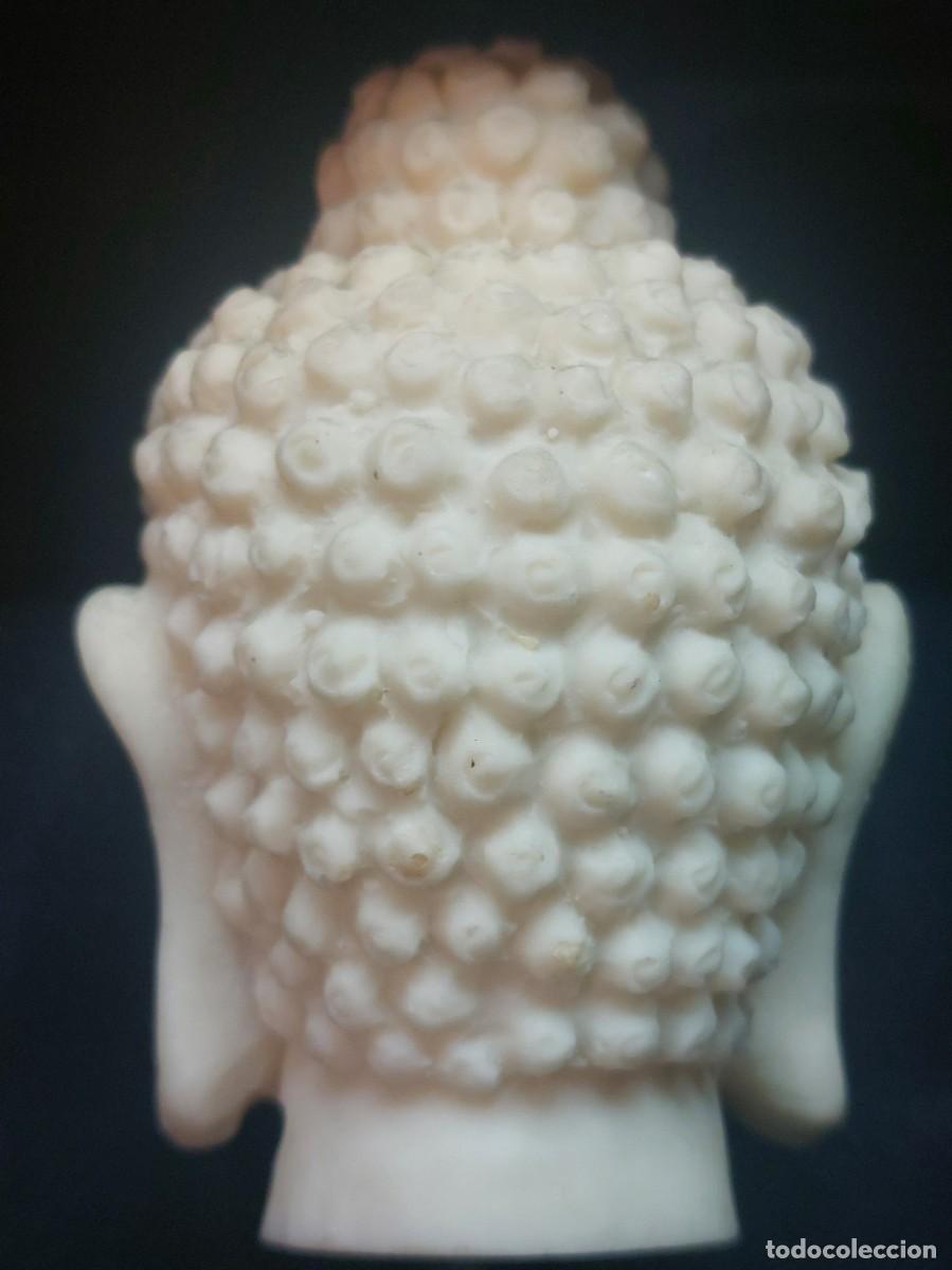 Vintage: CABEZA DE BUDA EN SOPORTE DE MADERA - Foto 6