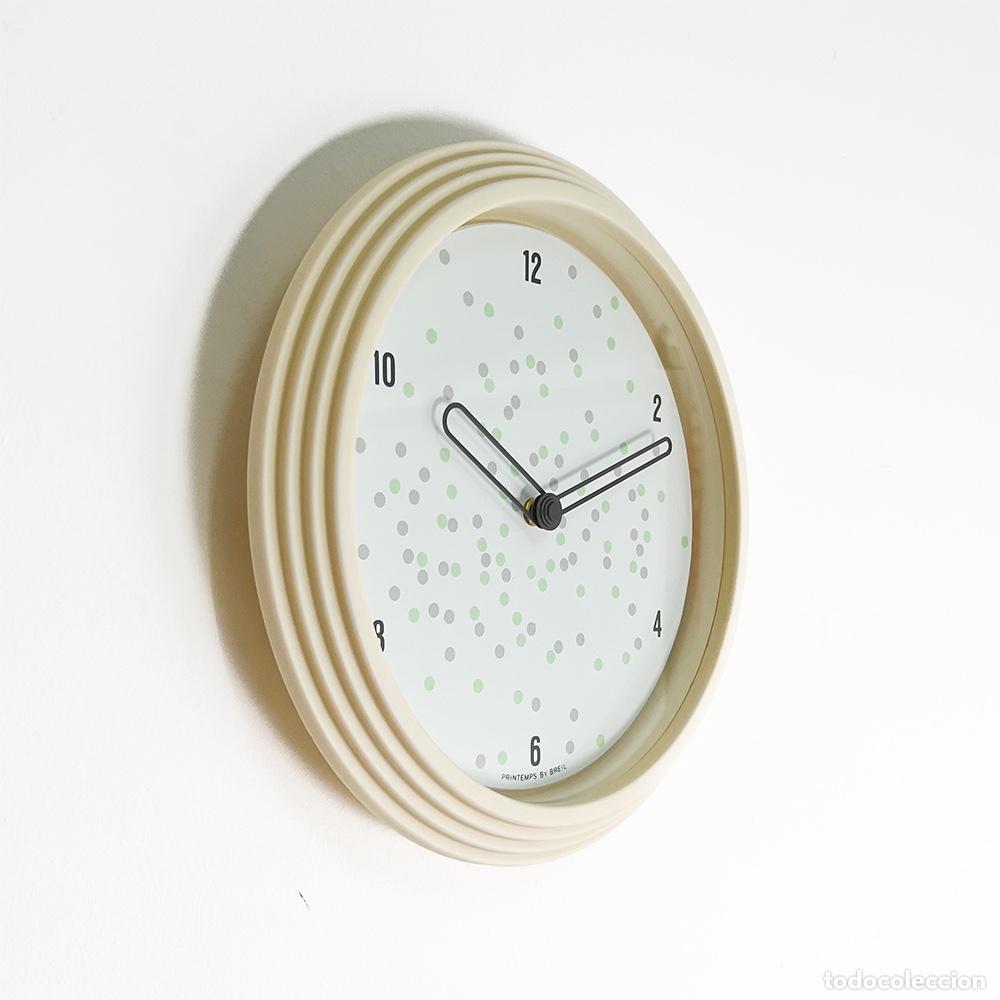 Vintage: Reloj de pared dise&ntilde;o de Albert Leclerc para Breil, 1970's