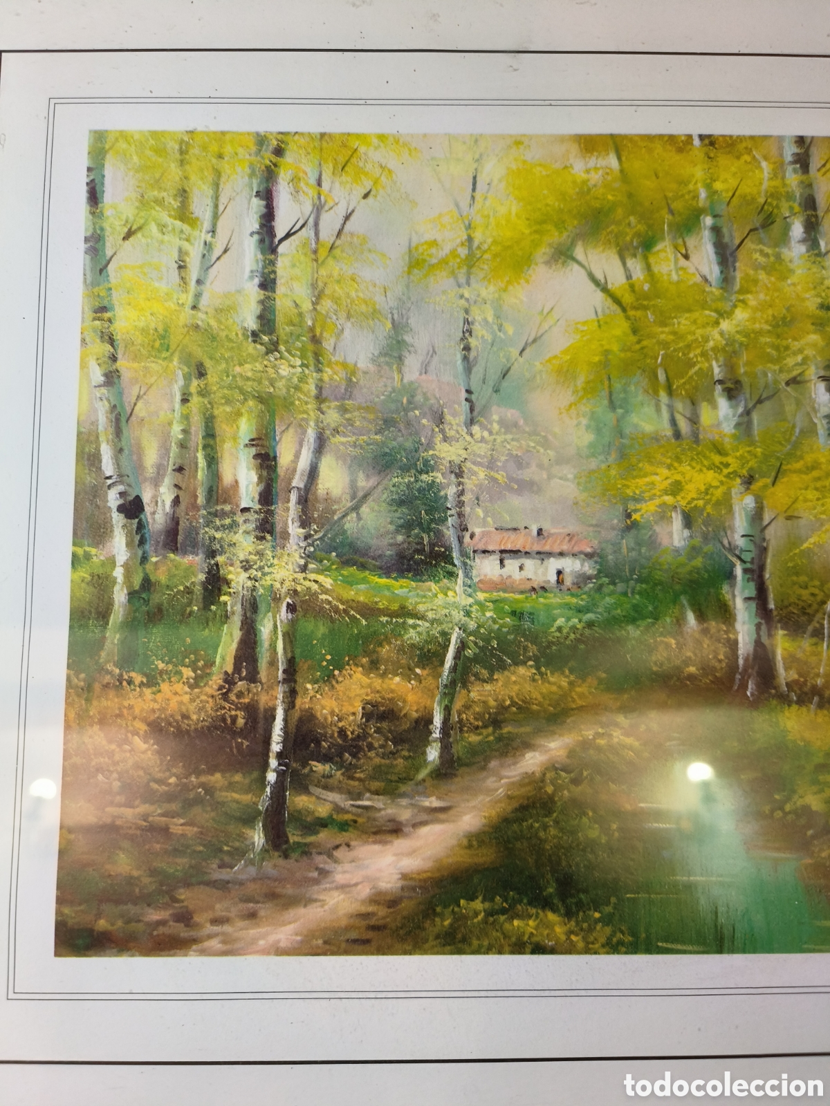 Vintage: Cuadro con l&aacute;mina paisaje - Foto 2