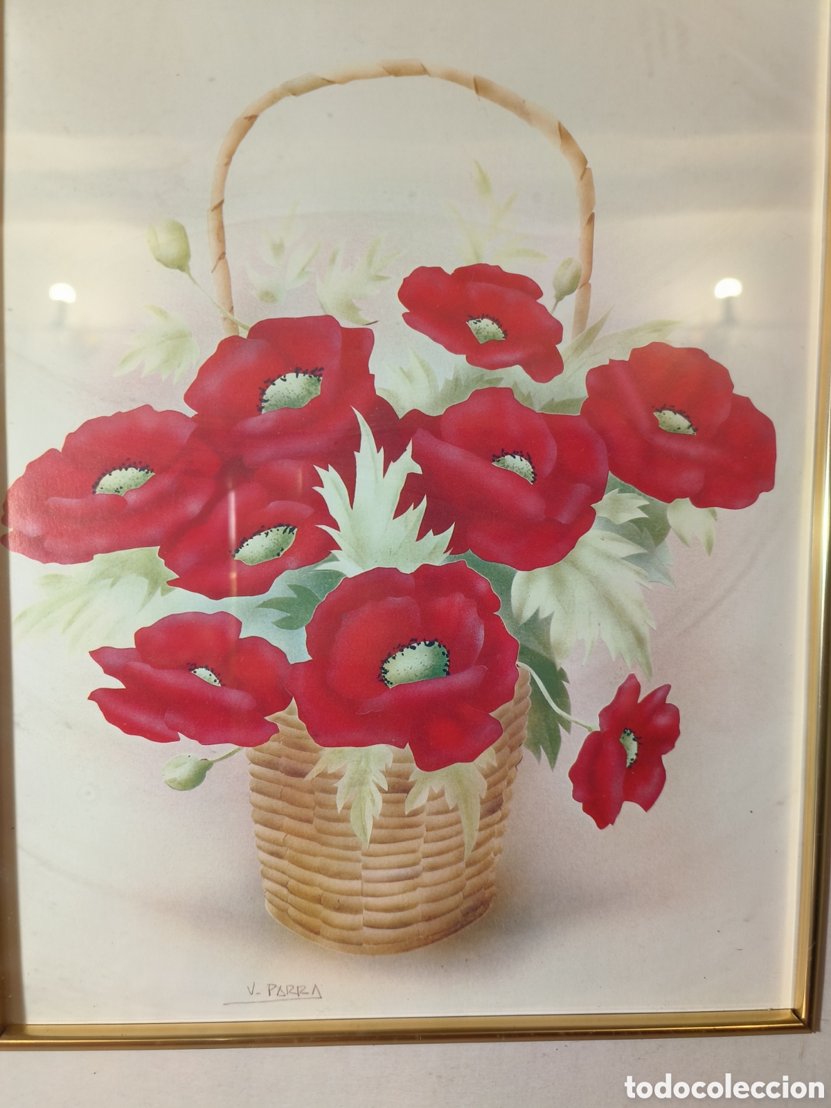 Vintage: Cuadro Flores vintage - Foto 2