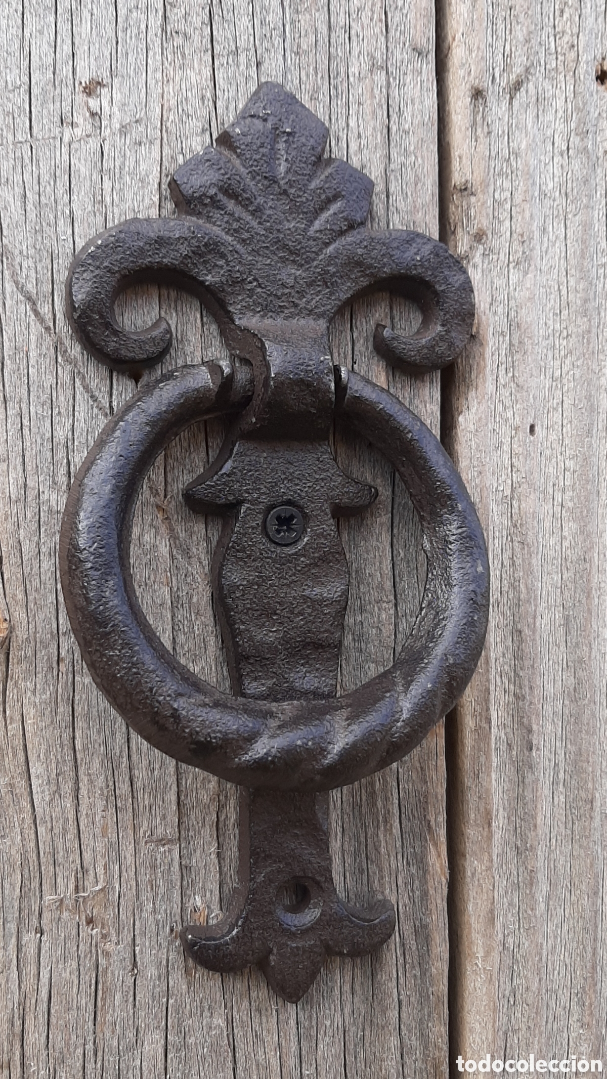 Vintage: Llamador de hierro argolla , llam365