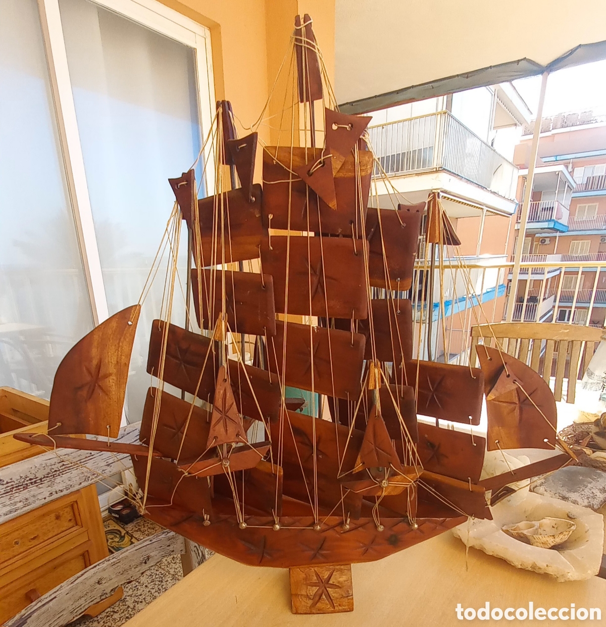 Vintage: Barco de madera Grande - Foto 2