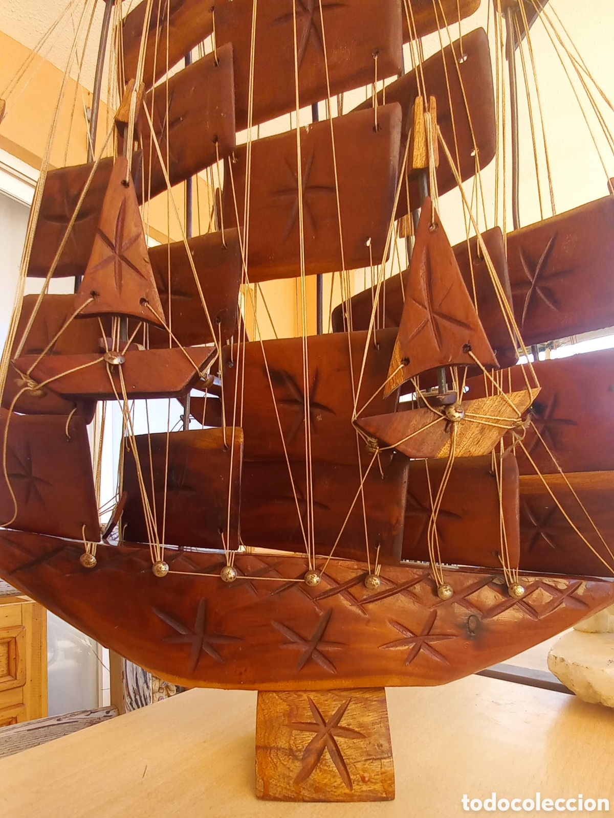 Vintage: Barco de madera Grande - Foto 3