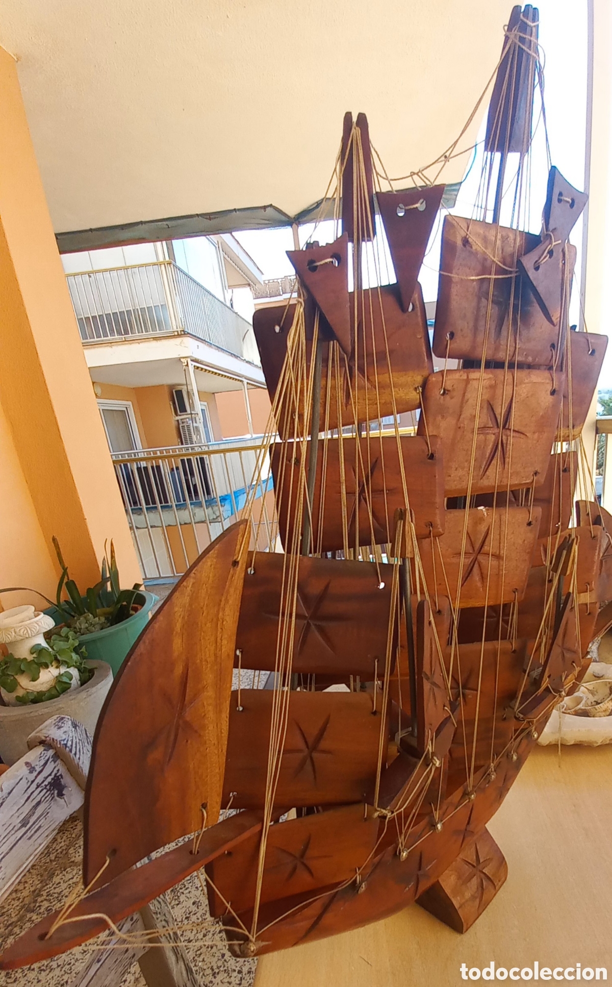 Vintage: Barco de madera Grande - Foto 4