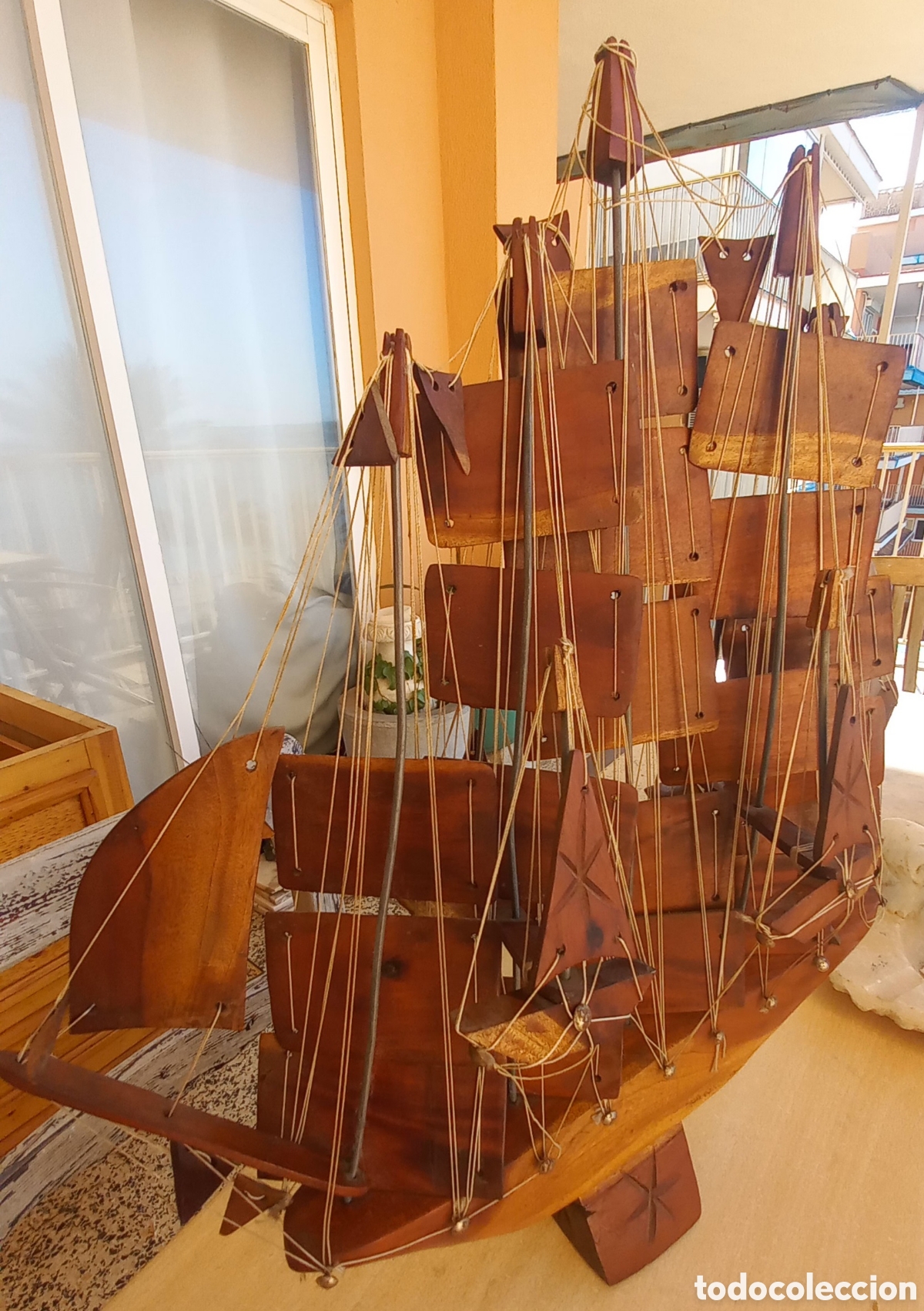Vintage: Barco de madera Grande - Foto 5