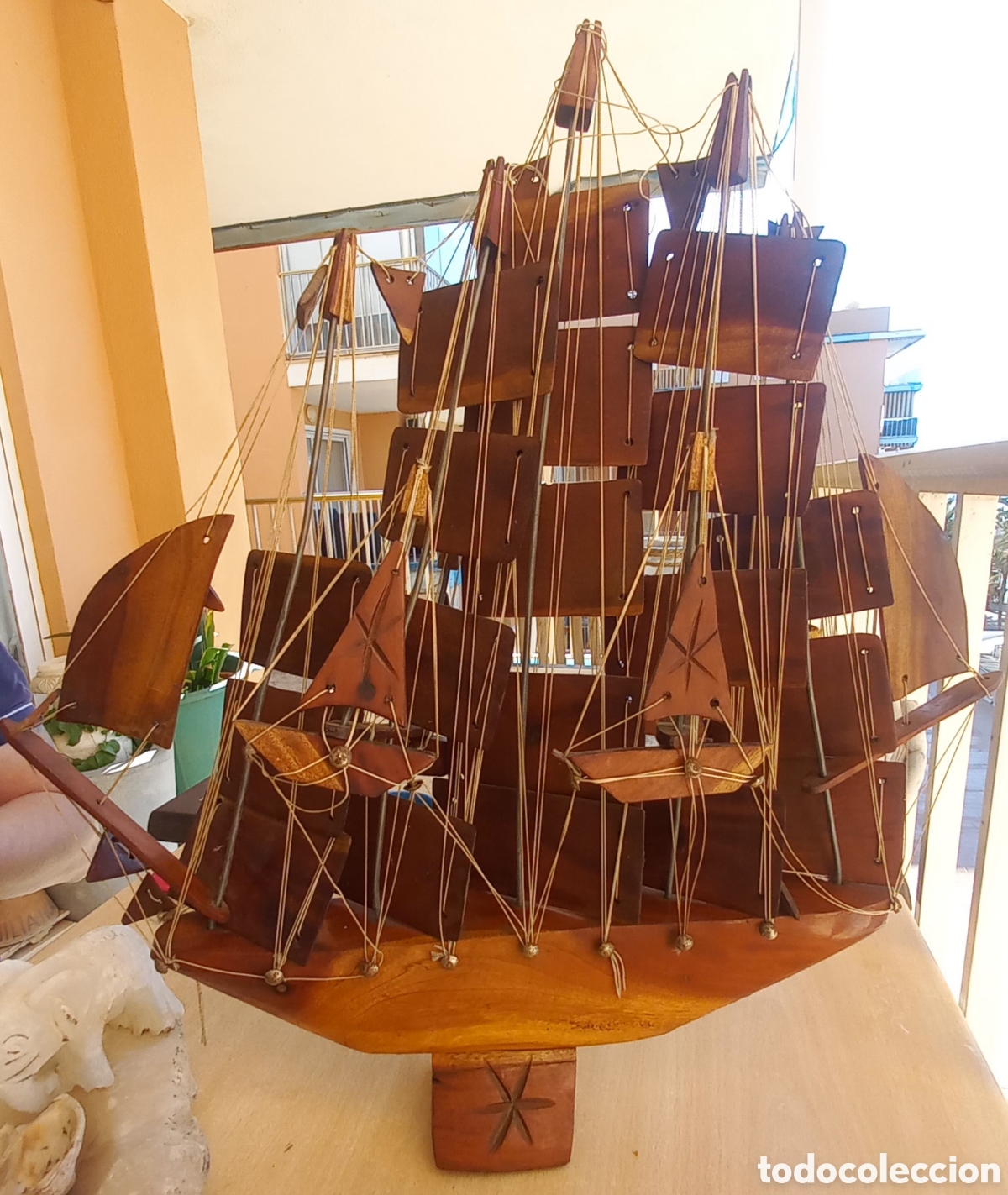 Vintage: Barco de madera Grande - Foto 6