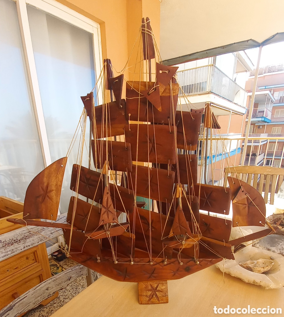 Vintage: Barco de madera Grande - Foto 1