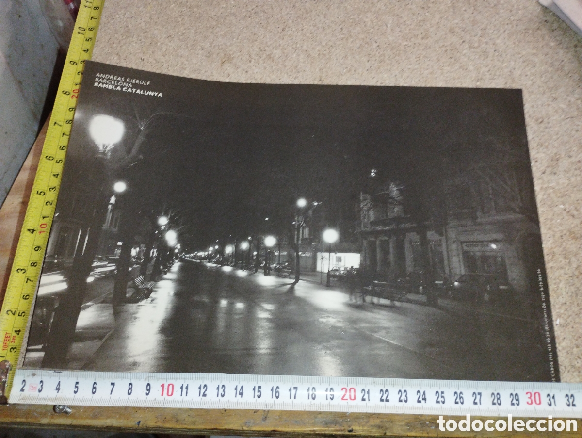 Vintage: Fotograf&iacute;a original de la Rambla de Catalunya de Barcelona por Andreas Kierulf