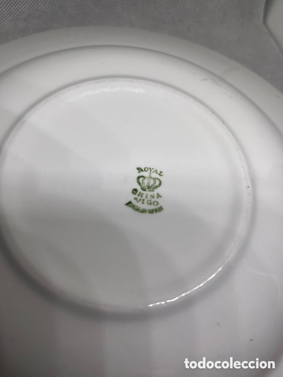 Vintage: 4 PLATOS ROYAL CHINA VIGO - Foto 7