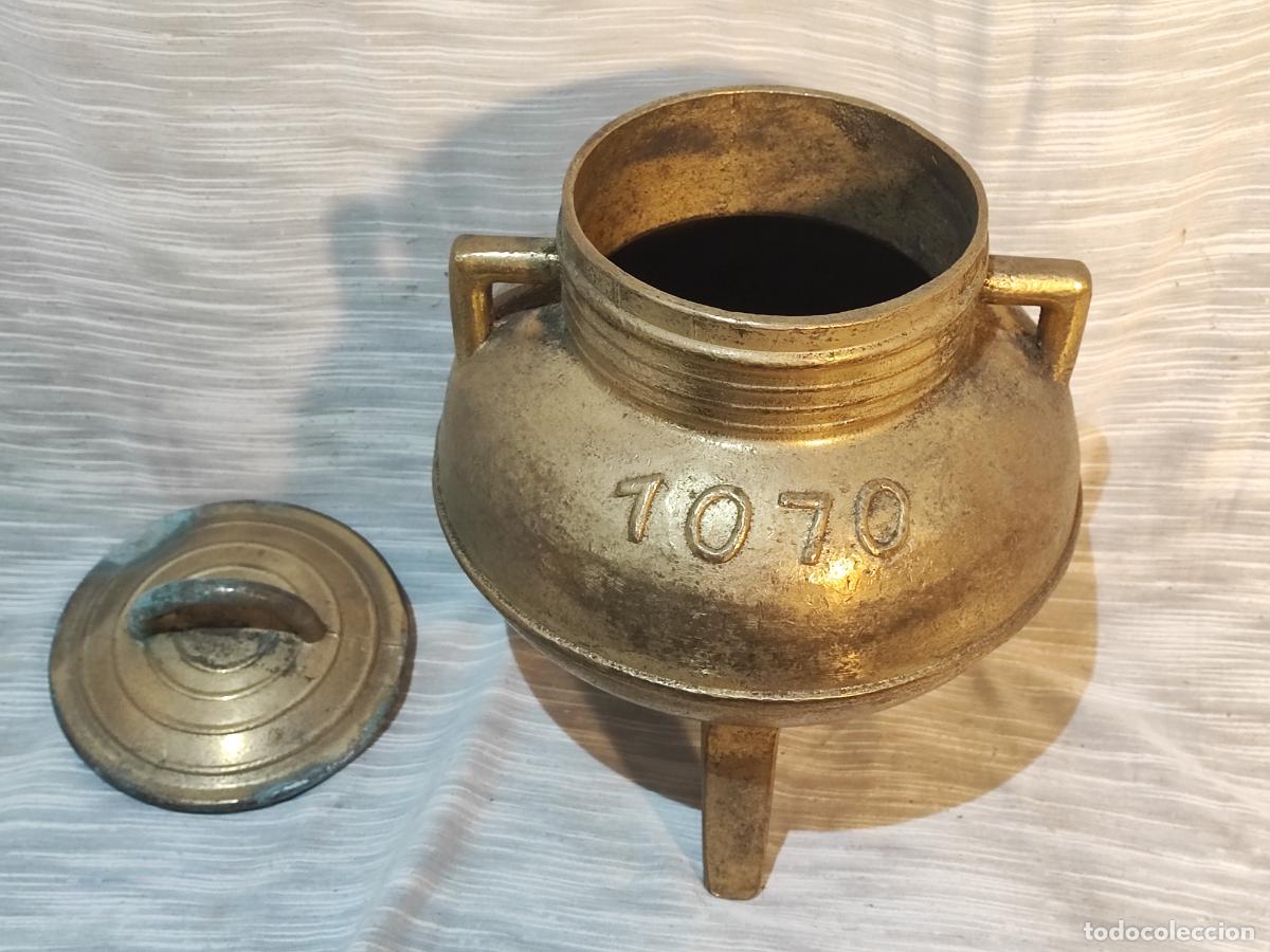 Vintage: OLLA GALLEGA DE BRONCE, PESA 5,5 KLG. - Foto 3