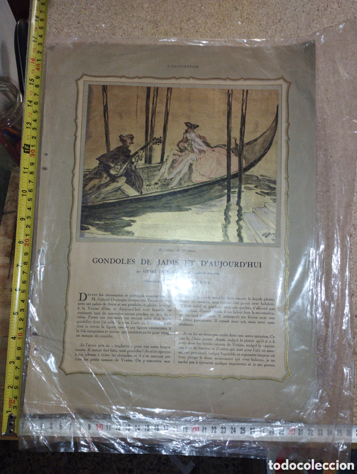 Vintage: G&oacute;ndolas de ayer y hoy en franc&eacute;s