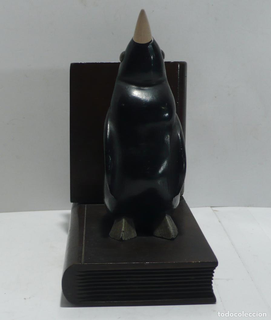 Vintage: TALLA DE PINGUINO EN MADERA - Foto 5