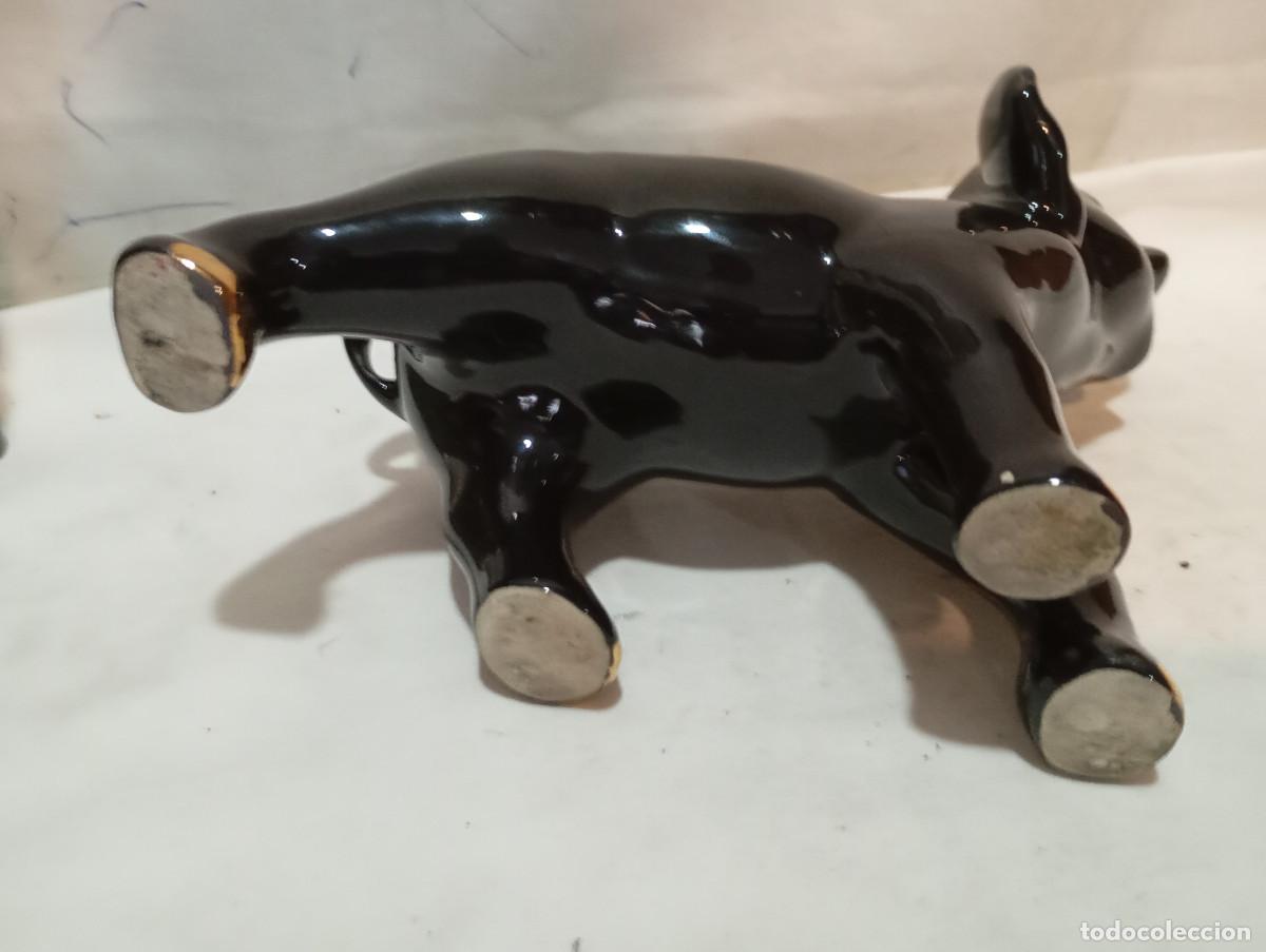 Vintage: elefante de ceramica negra - Foto 4