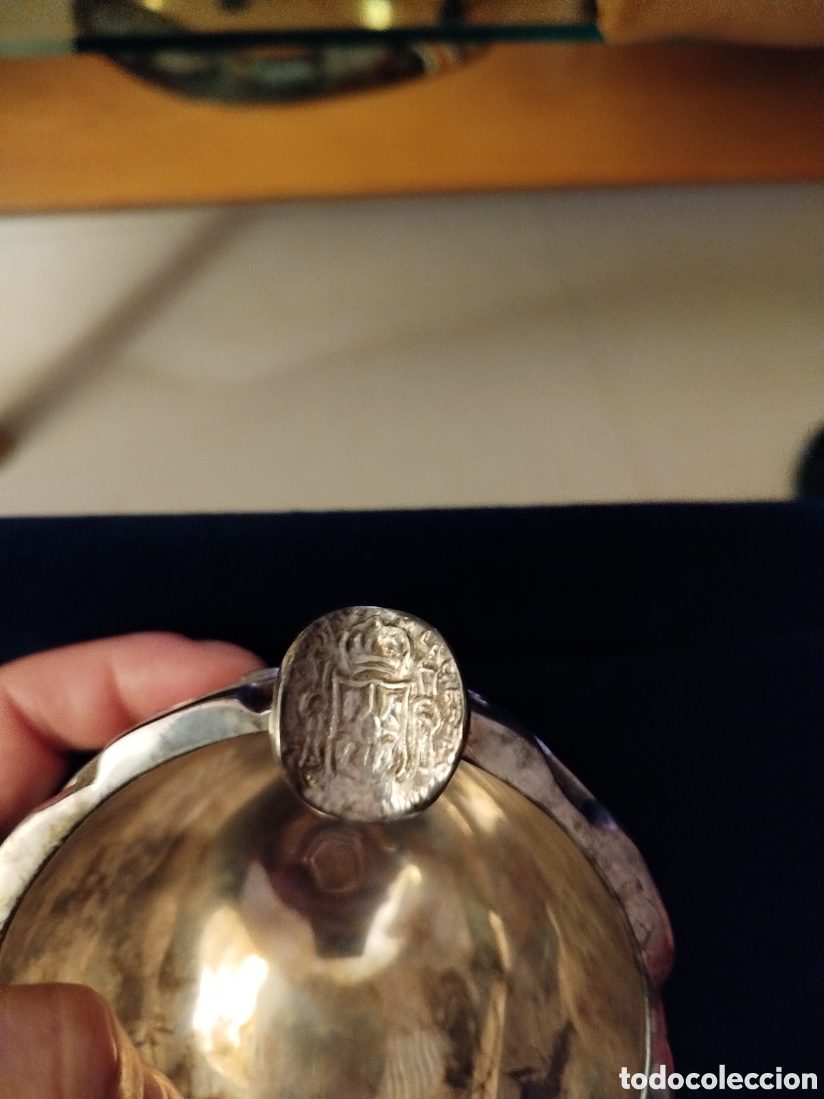 Vintage: Cenicero plateado forma de mortero - Foto 4