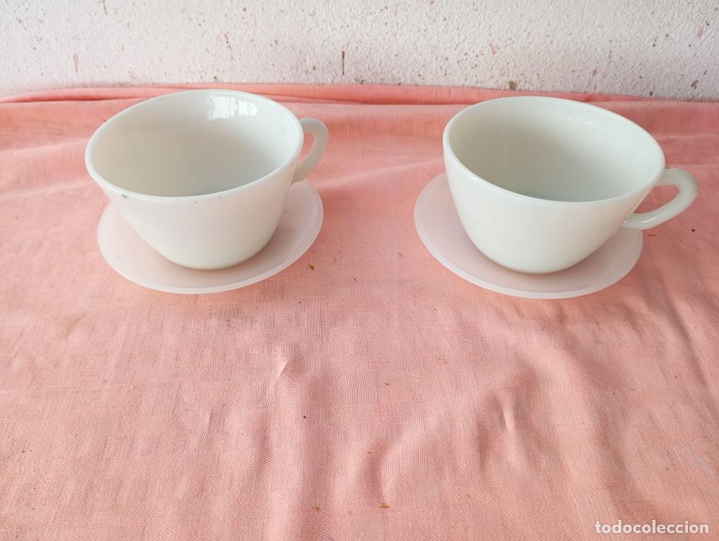 Vintage: 2 tazones de cristal opalino - Foto 1