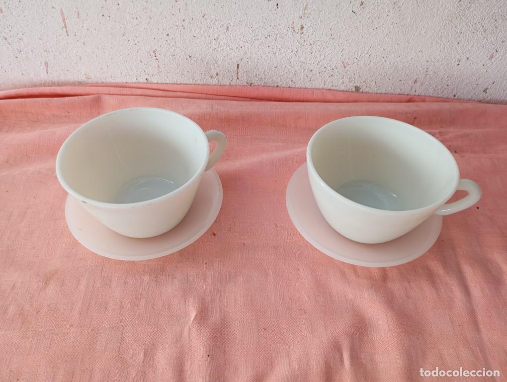 Vintage: 2 tazones de cristal opalino - Foto 2