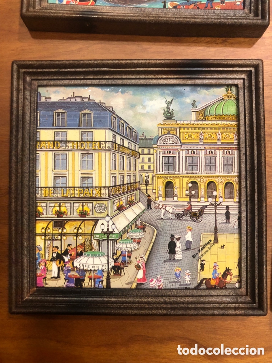 Vintage: Posavasos Par&iacute;s set de 6 con caja - Foto 9