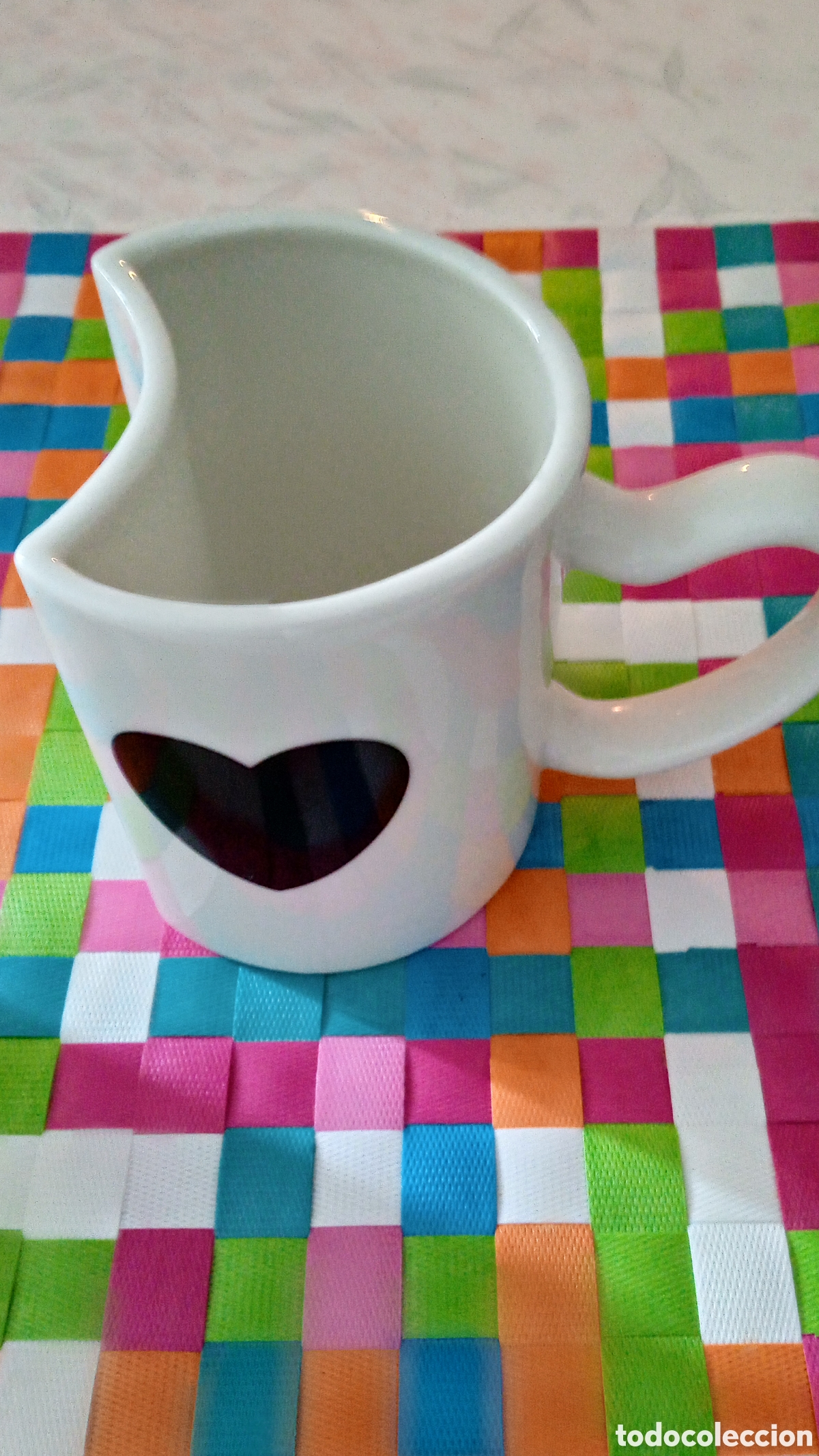 Vintage: Tazas complementarias con dibujo coraz&oacute;n. - Foto 6