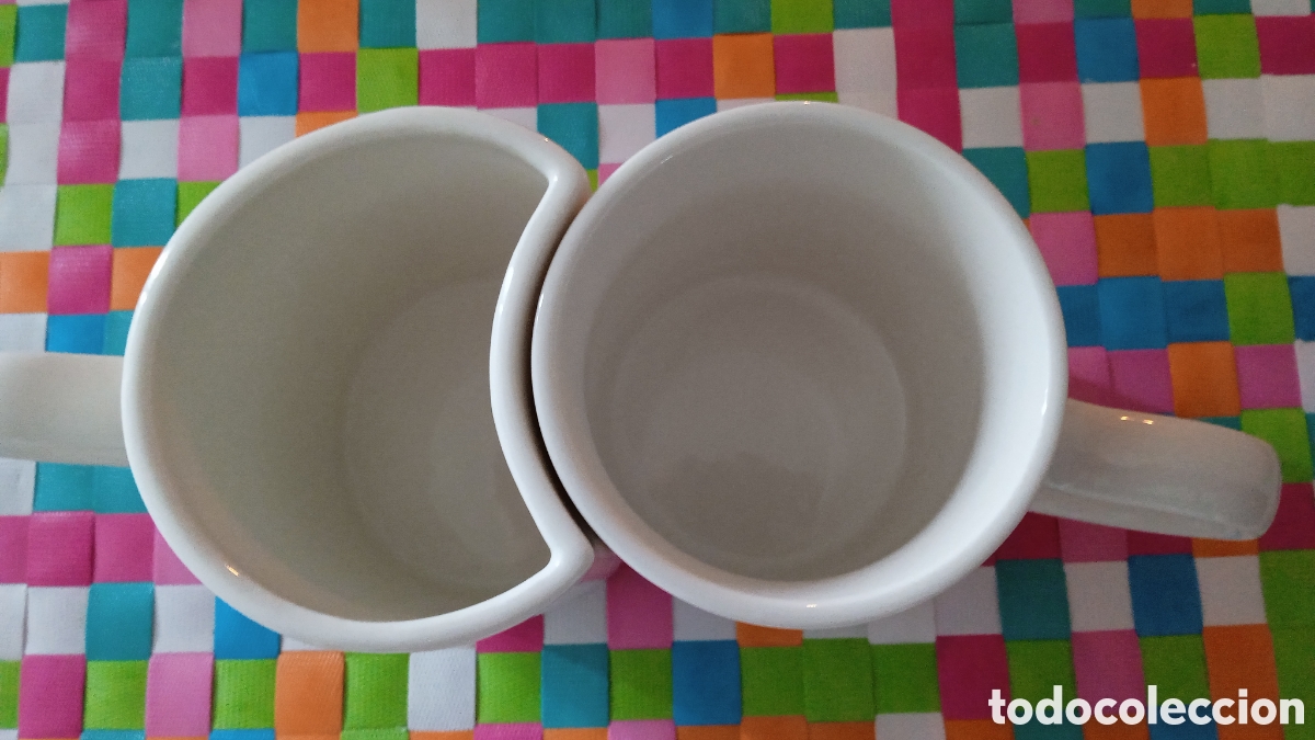 Vintage: Tazas complementarias con dibujo coraz&oacute;n. - Foto 9