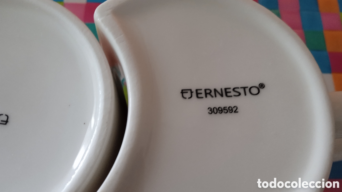 Vintage: Tazas complementarias con dibujo coraz&oacute;n. - Foto 12