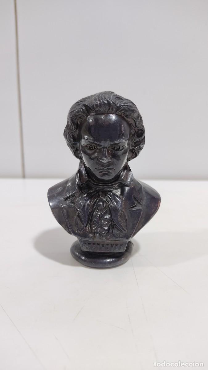 Vintage: 258 BUSTO DE BETHOVEN DE PLOMO O ESTA&Ntilde;O - Foto 1
