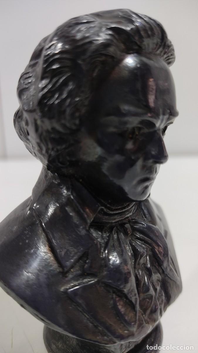 Vintage: 258 BUSTO DE BETHOVEN DE PLOMO O ESTA&Ntilde;O - Foto 5