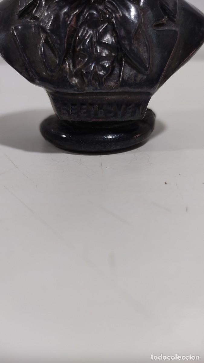Vintage: 258 BUSTO DE BETHOVEN DE PLOMO O ESTA&Ntilde;O - Foto 6