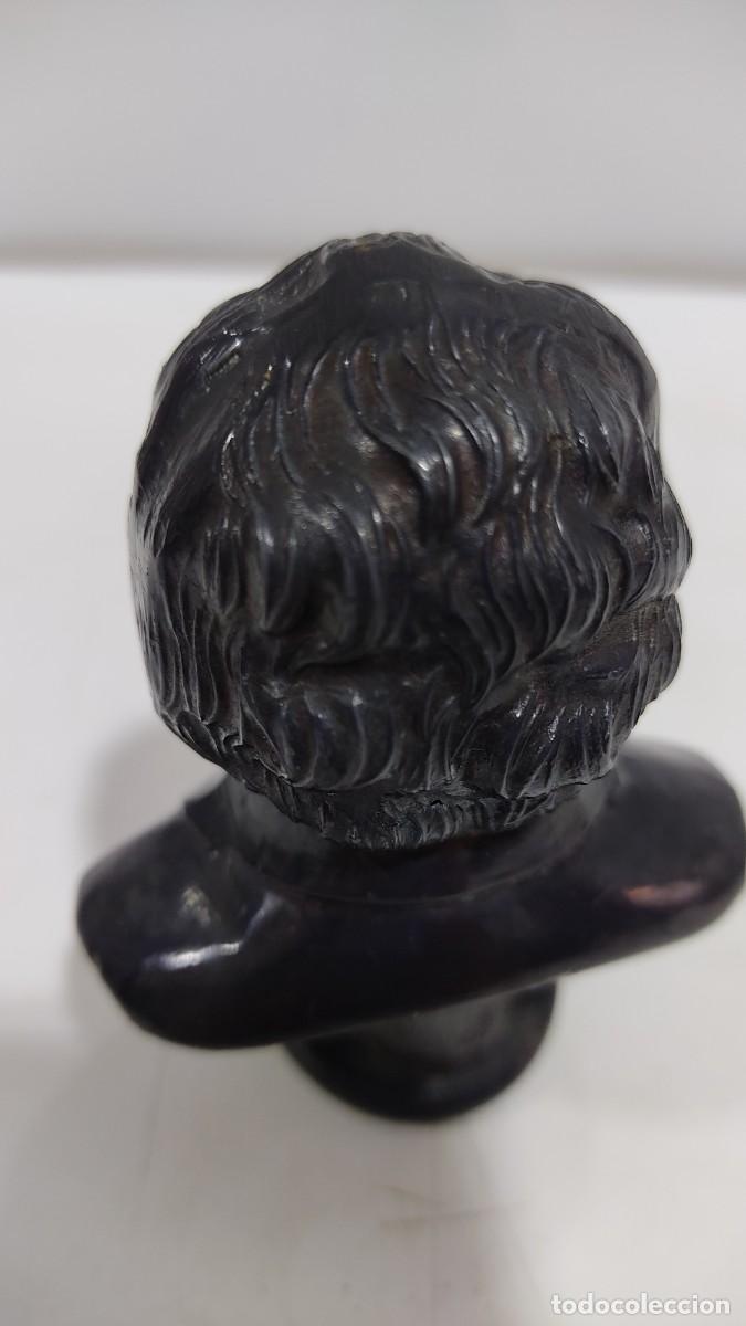 Vintage: 258 BUSTO DE BETHOVEN DE PLOMO O ESTA&Ntilde;O - Foto 8