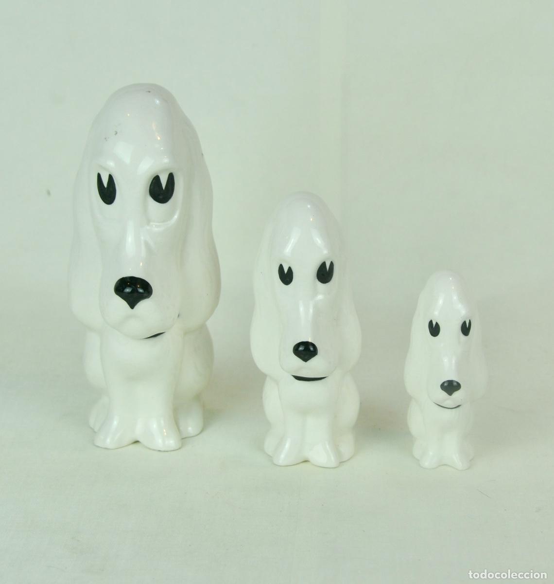 Vintage: 3 Perros de la marca inglesa Sylvac - Foto 2