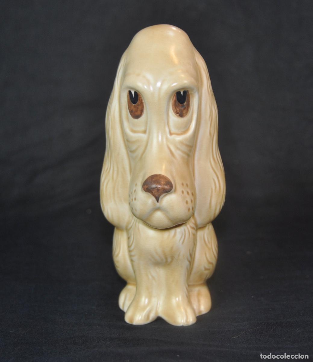 Vintage: Perro cocker de la marca inglesa Sylvac marr&oacute;n - Foto 1