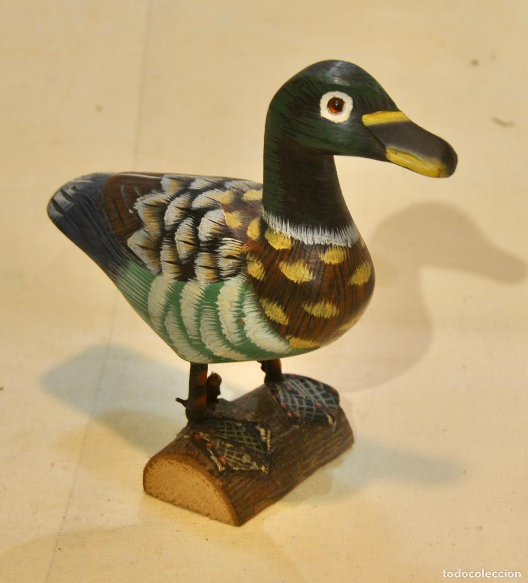 Vintage: Pato en madera pintado - Foto 2