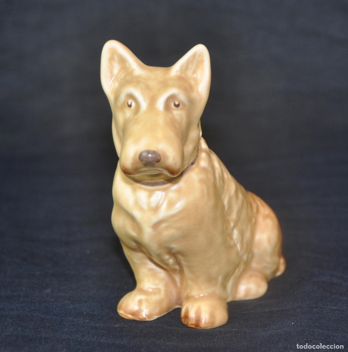 Vintage: Figura perro Scottish Terrier marr&oacute;n - Foto 1