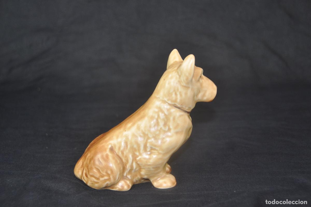 Vintage: Figura perro Scottish Terrier marr&oacute;n - Foto 3