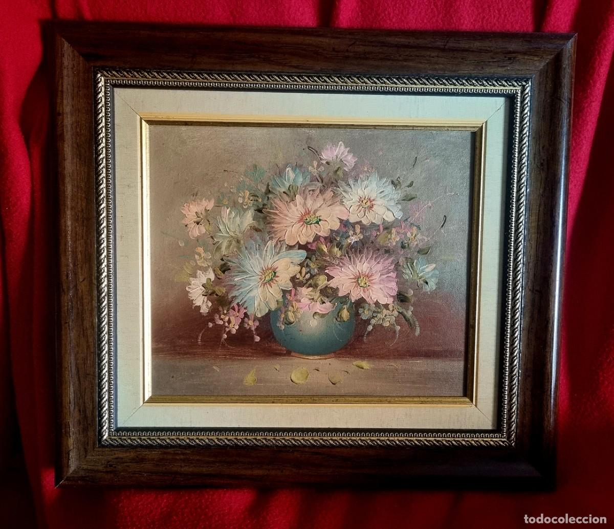 Vintage: PRECIOSO CUADRO CON FLORES