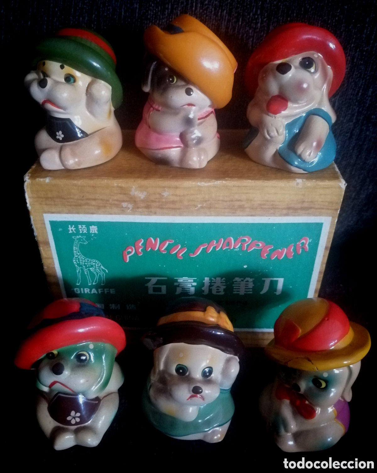 Vintage: Sacapuntas cer&aacute;mica muy antiguos