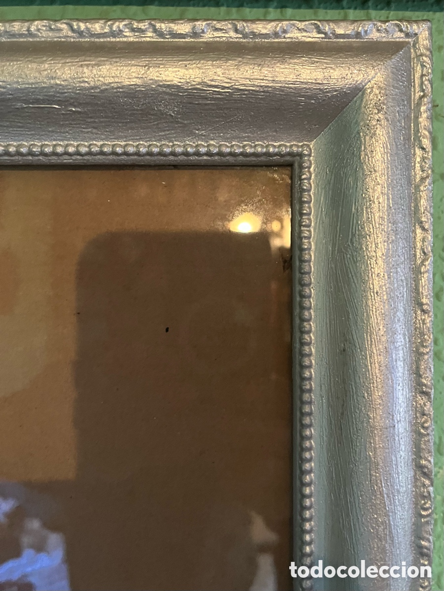 Vintage: MARCO DE MADERA CON CRISTAL 58 x 48 cm - Foto 3