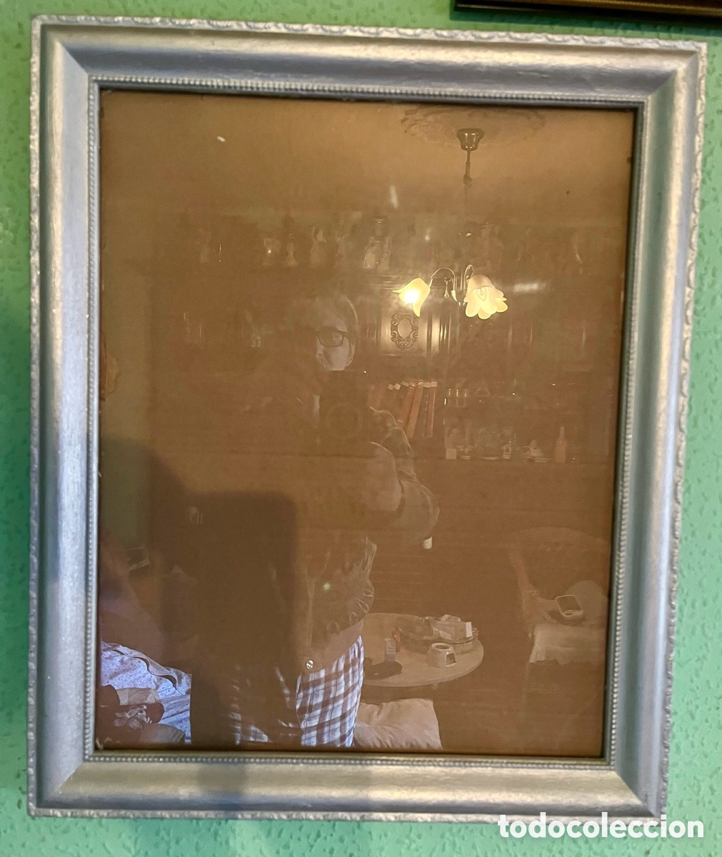 Vintage: MARCO DE MADERA CON CRISTAL 58 x 48 cm - Foto 1
